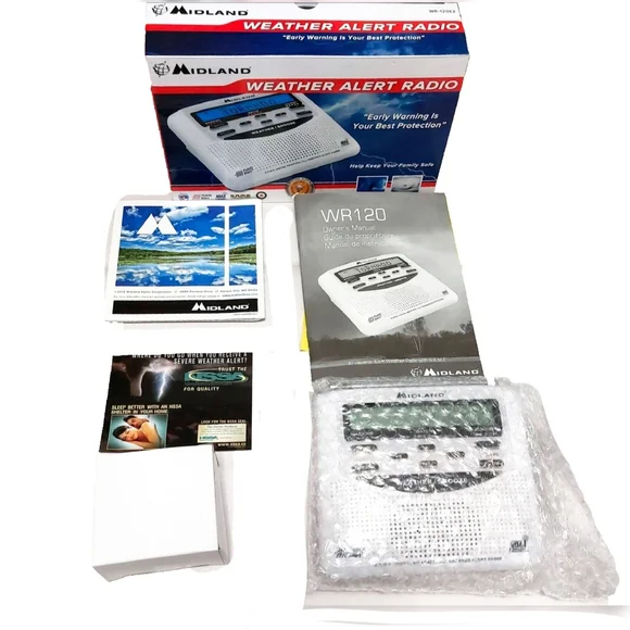 New! Midland WR120 Desktop Weather Alert Radio - Picture 1 of 3
